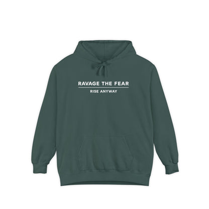 Ravage The Fear Hoodie — "Rise Anyway" Motivational Pullover