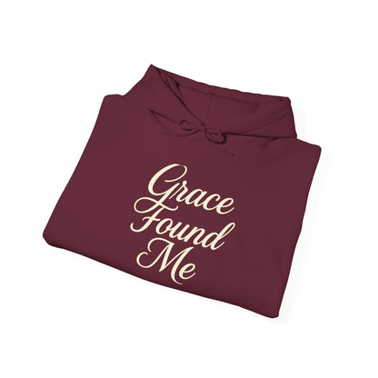 Grace Found Me Unisex Hoodie – Inspirational Christian Sweatshirt, Faith-Based Apparel, Cozy Casual Wear, Perfect Gift for Friends and Believers