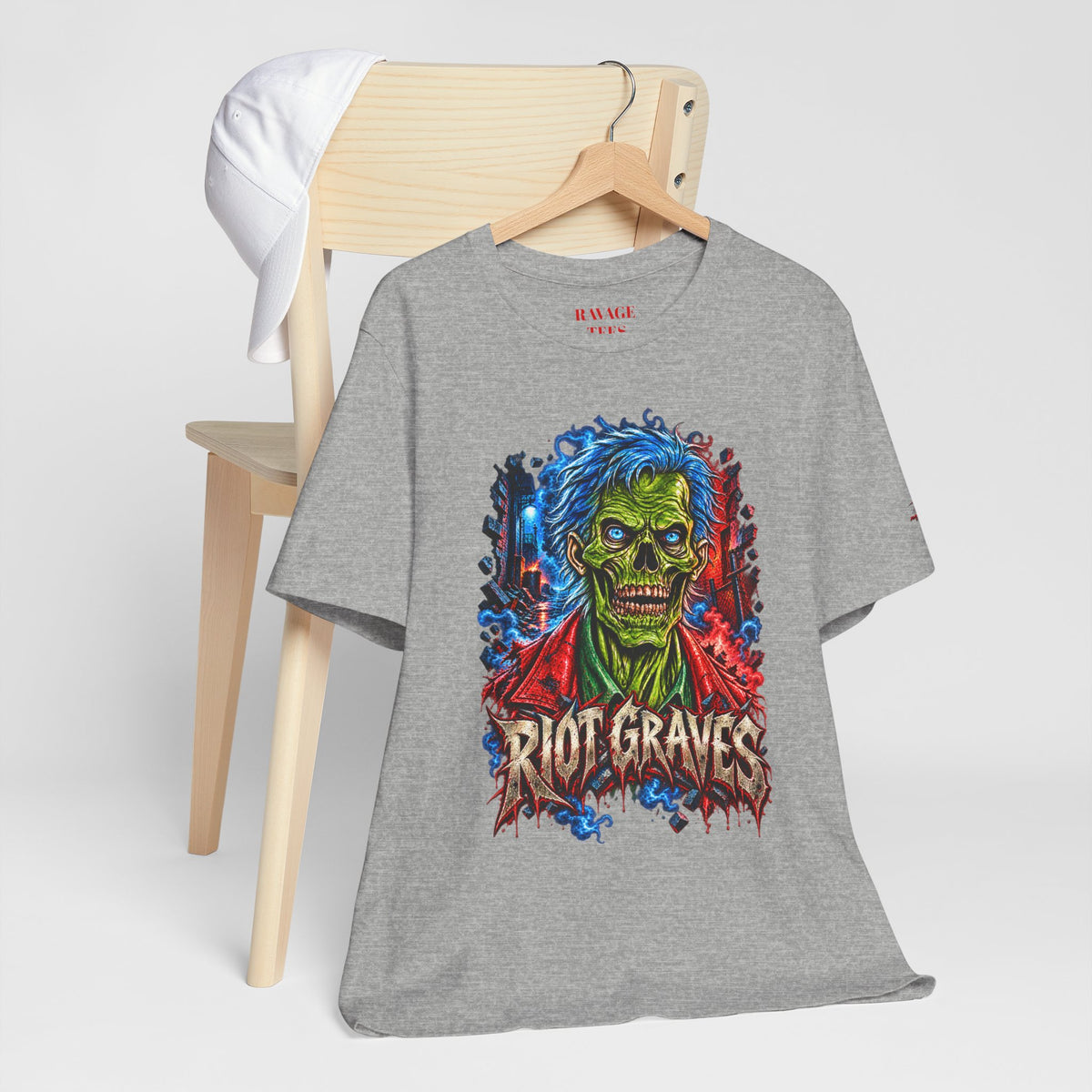 Riot Graves Skull Graphic Tee