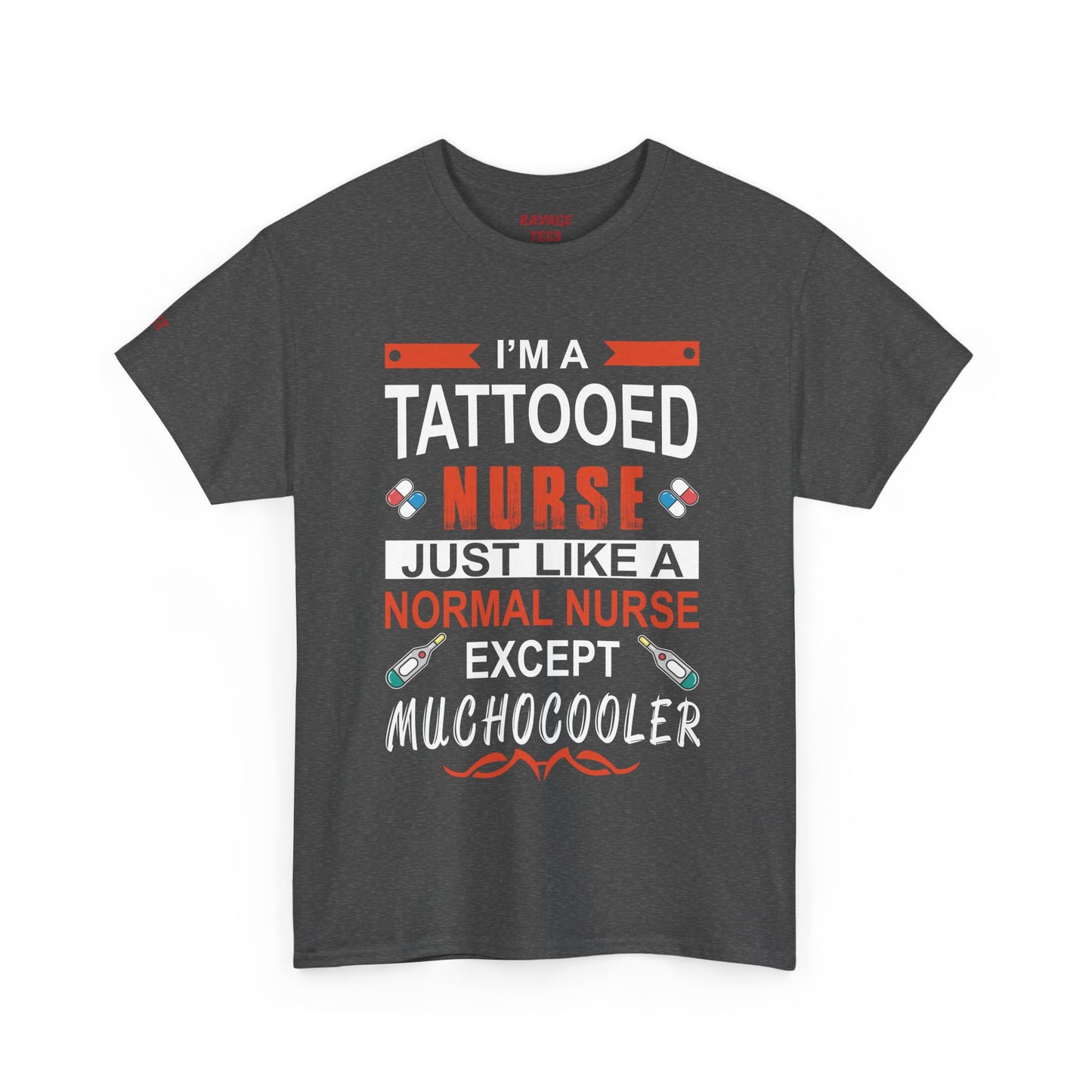 Tattooed Nurse Tee - Unisex Cotton Shirt for Nurse Appreciation, Medical Humor Tee, Fun [...]