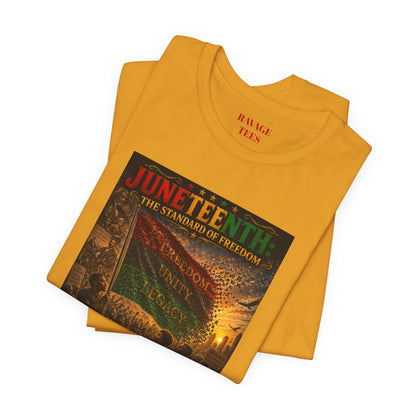Juneteenth Standard of Freedom — 'Many Voices One Victory' Graphic Tee