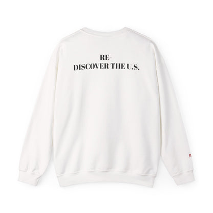 Re-Discover the U.S. Travel Enthusiast Sweatshirt, Cozy Crewneck, Explore America, Casual Wear
