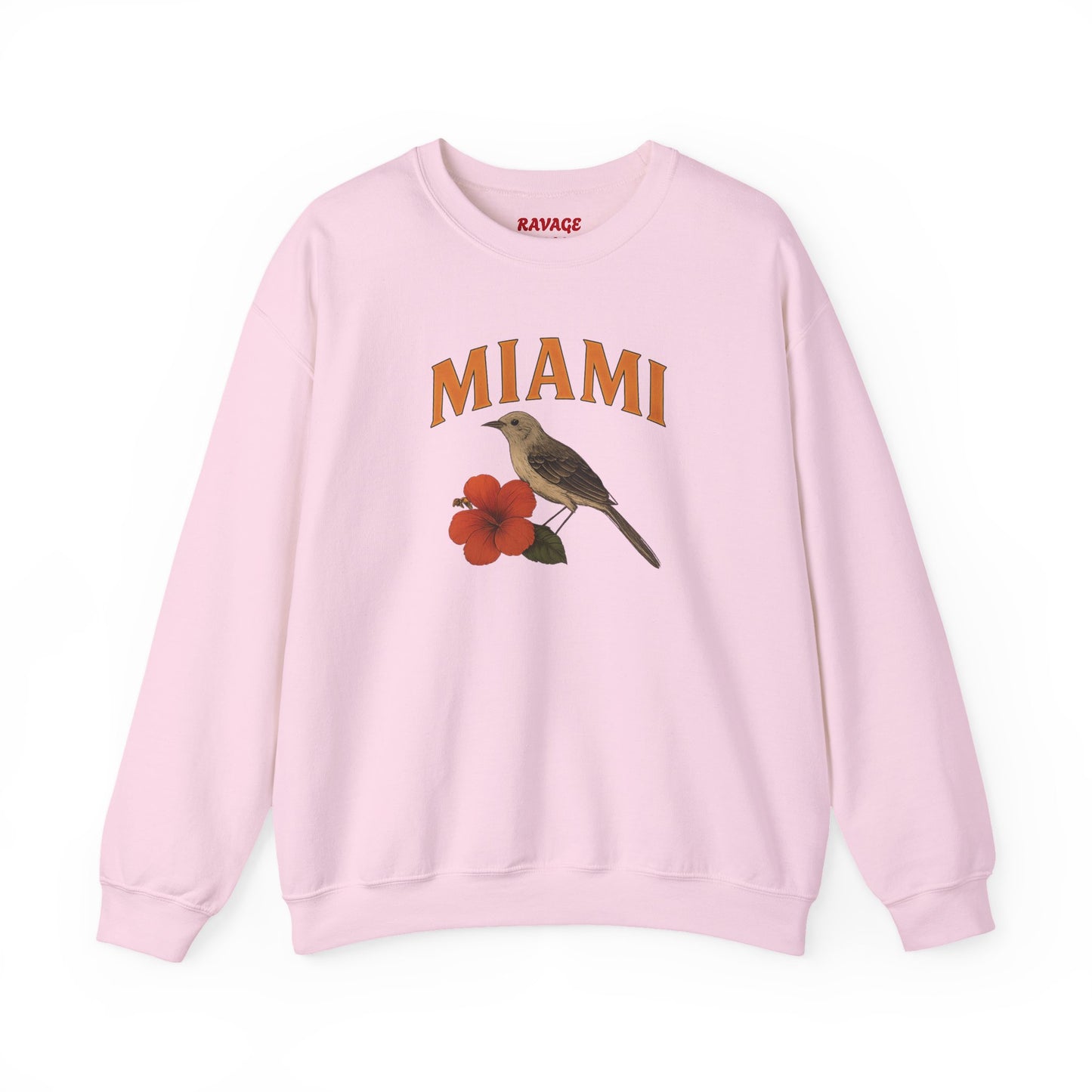 RAVAGE Miami's City Vibe Unisex Crewneck Sweatshirt-Cozy Street Gear