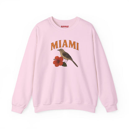 RAVAGE Miami's City Vibe Unisex Crewneck Sweatshirt-Cozy Street Gear