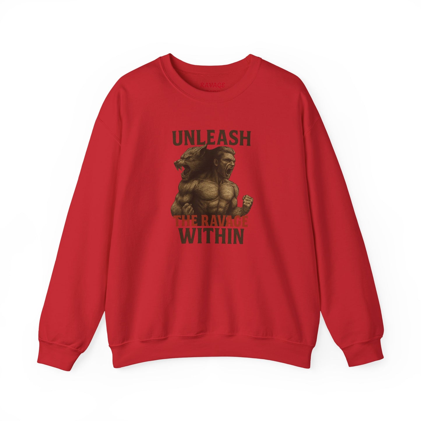 Unleash the Ravage Within  – Unisex French Terry Sweatshirt, Cozy Fall Casual Wear, Gamer Gift, Comfortable Everyday Apparel