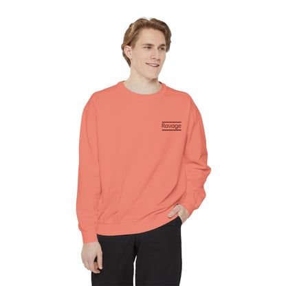 RAVAGE Minimal Logo Sweatshirt — Casual Branded Crewneck