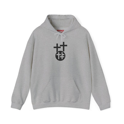 Calvary Cross Unisex Hoodie – Faith-Based Apparel, Christian Symbol Tee, Everyday Casual Wear, Inspirational Gift