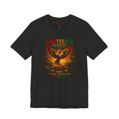 Juneteenth Phoenix Tee — "Every Generation rRises Higher"