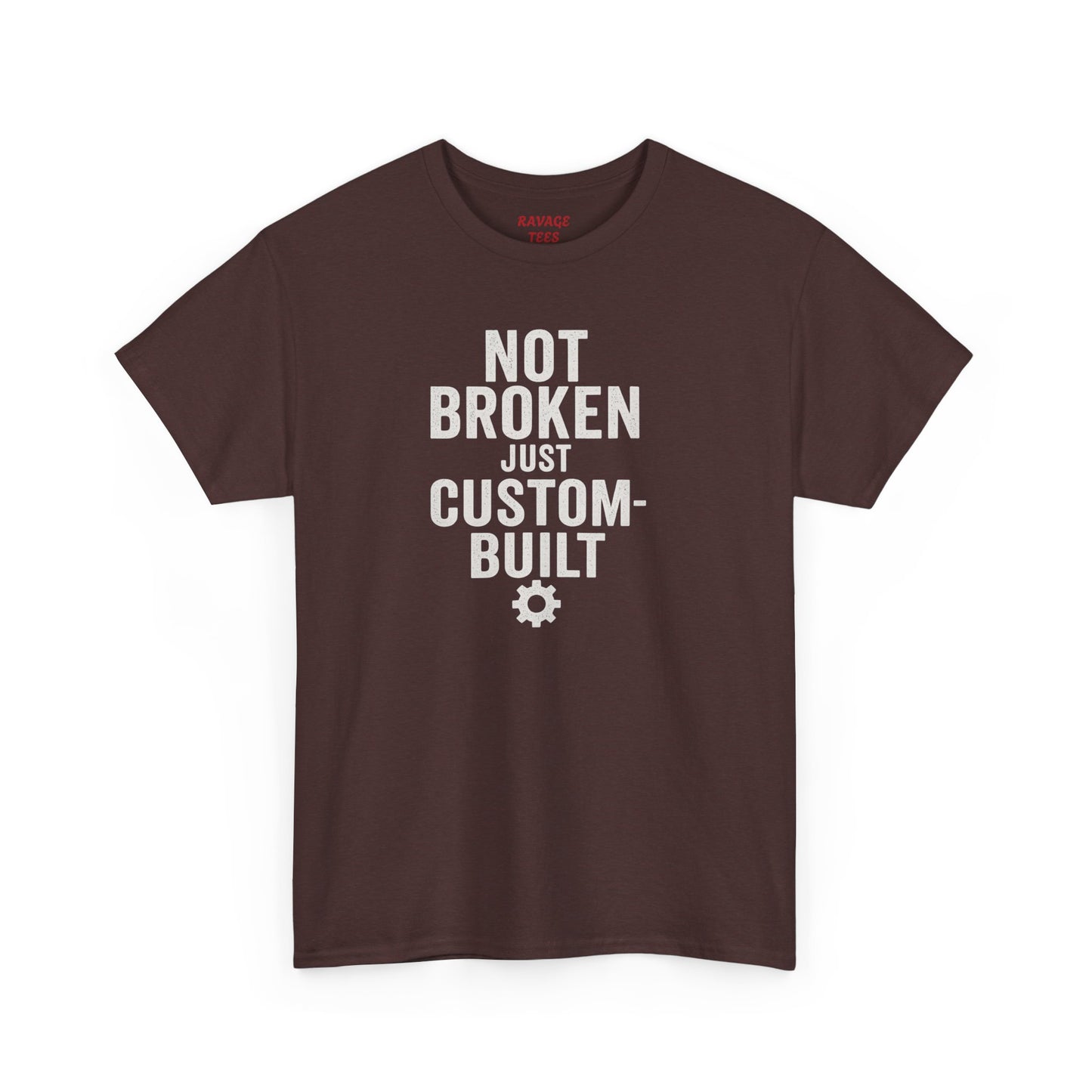 Not Broken Just Custom-Built | Unisex Graphic Tee – Garage Edition