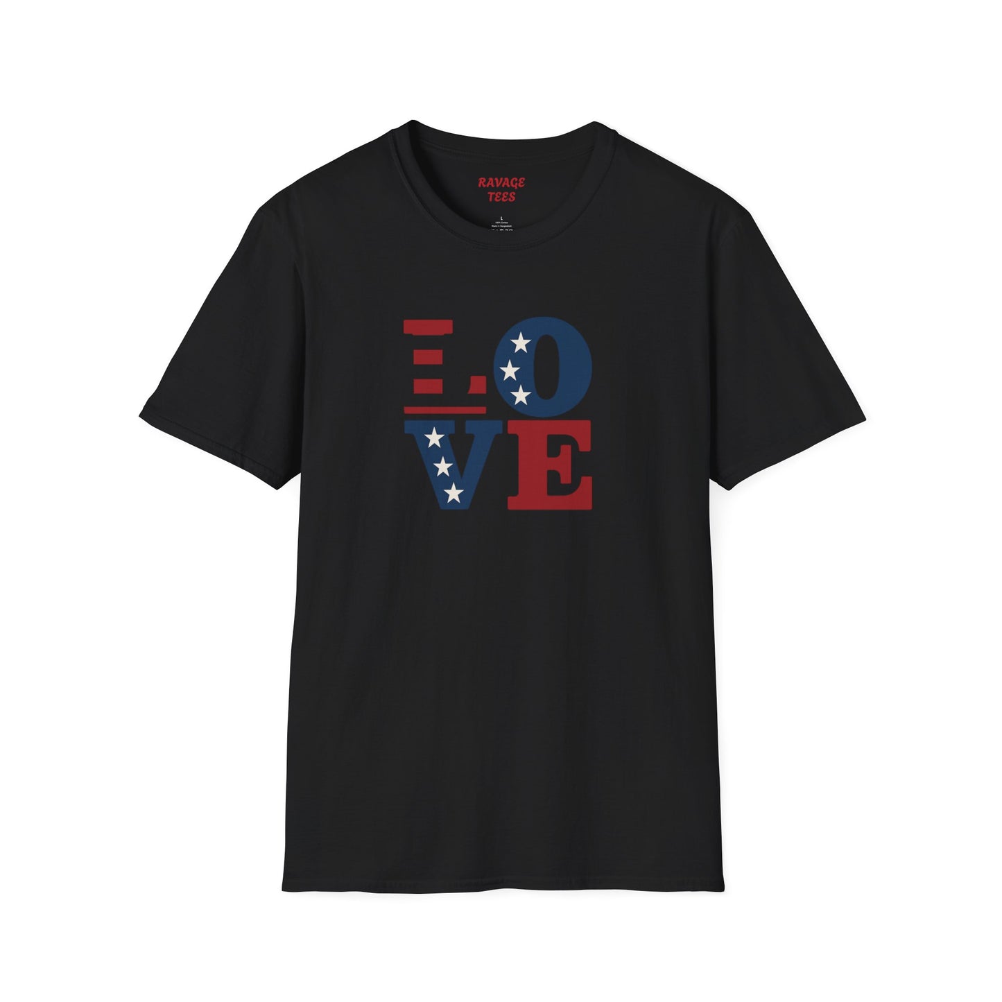 "Freedom & Love" Tee: Unisex 4th of July Graphic Shirt Gift