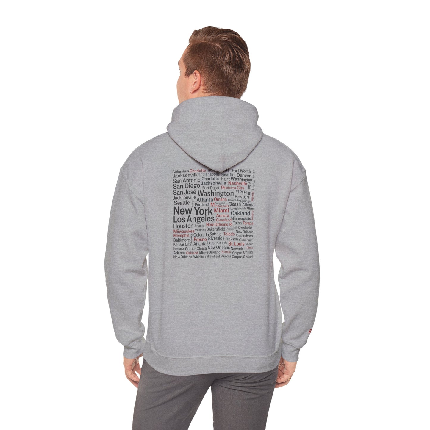 Unisex Hoodie - Rediscover the U.S. - Cozy Travel Apparel for Adventurers, Perfect for Gifts, Casual Wear, Explore America, Travel Memories