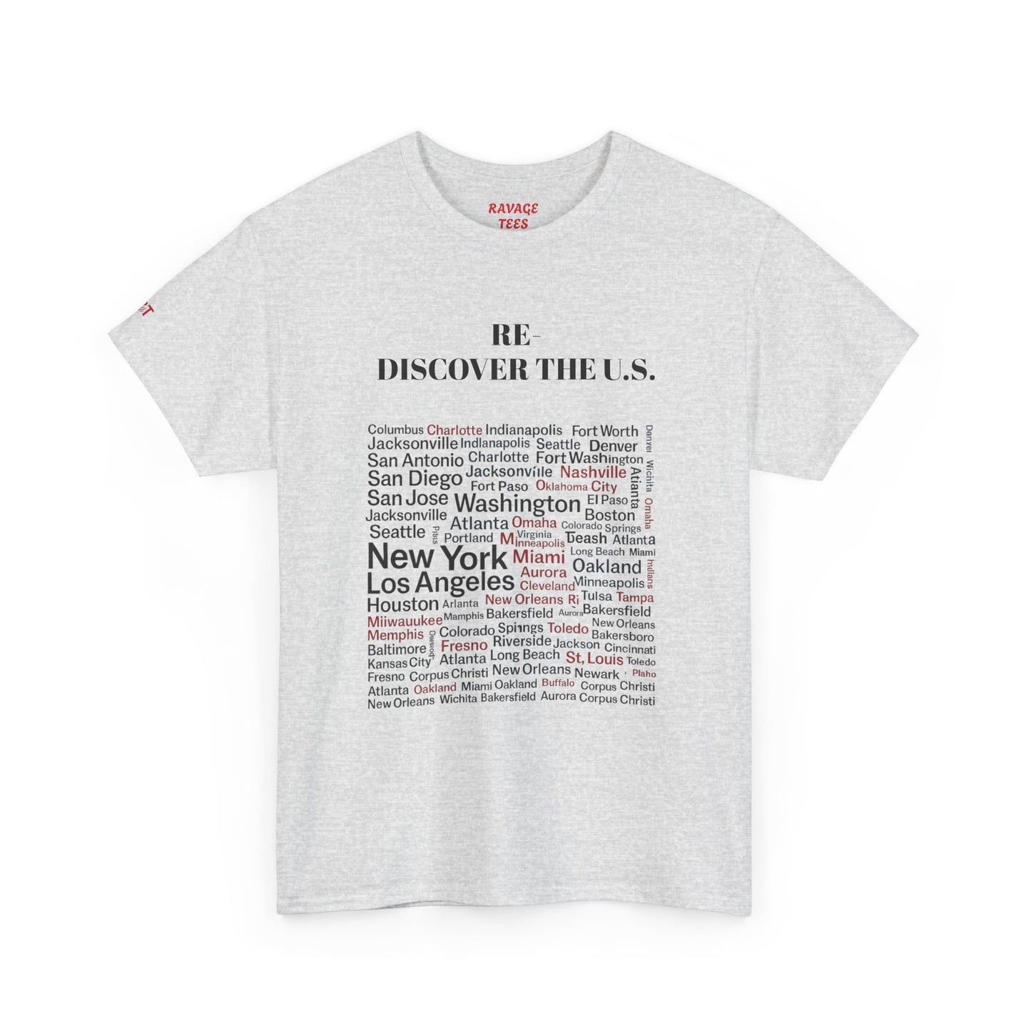 Re-Discover the U.S. Travel T-Shirt, Adventure Tee, USA Discovery Shirt