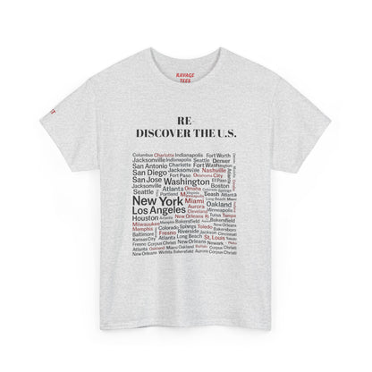 Re-Discover the U.S. Travel T-Shirt, Adventure Tee, USA Discovery Shirt