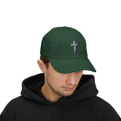 Classic Cap with Colorful Cross Design