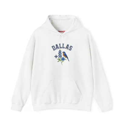 DALLAS Unisex Hoodie – Cozy Sweatshirt, Casual Travel Souvenir, Relaxed Streetwear Gift for Nature & City Lovers