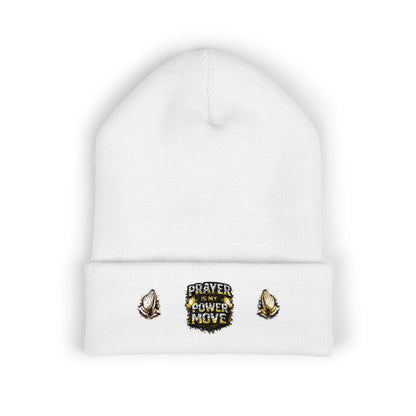 Prayer Power Move Embroidered Beanie