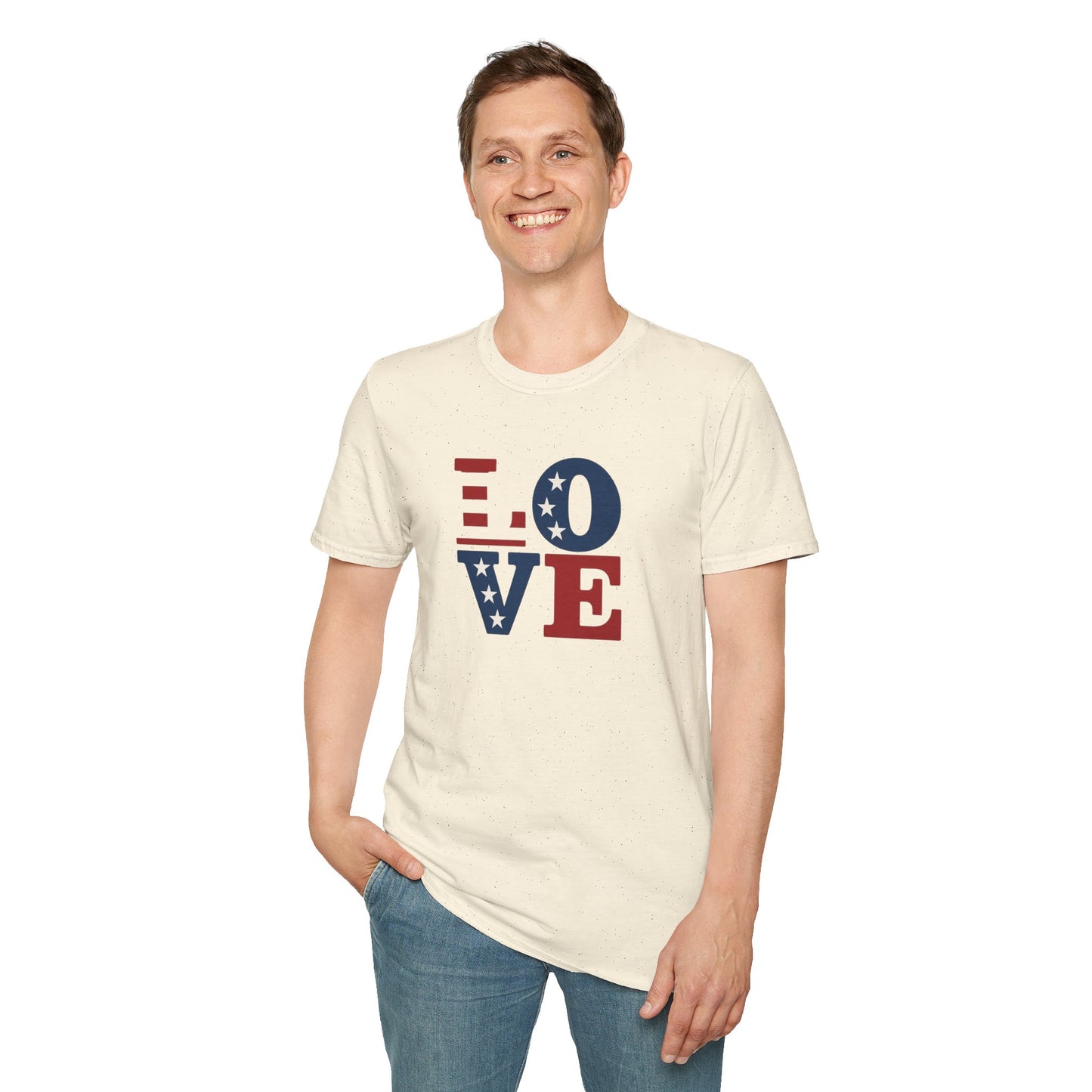 "Freedom & Love" Tee: Unisex 4th of July Graphic Shirt Gift