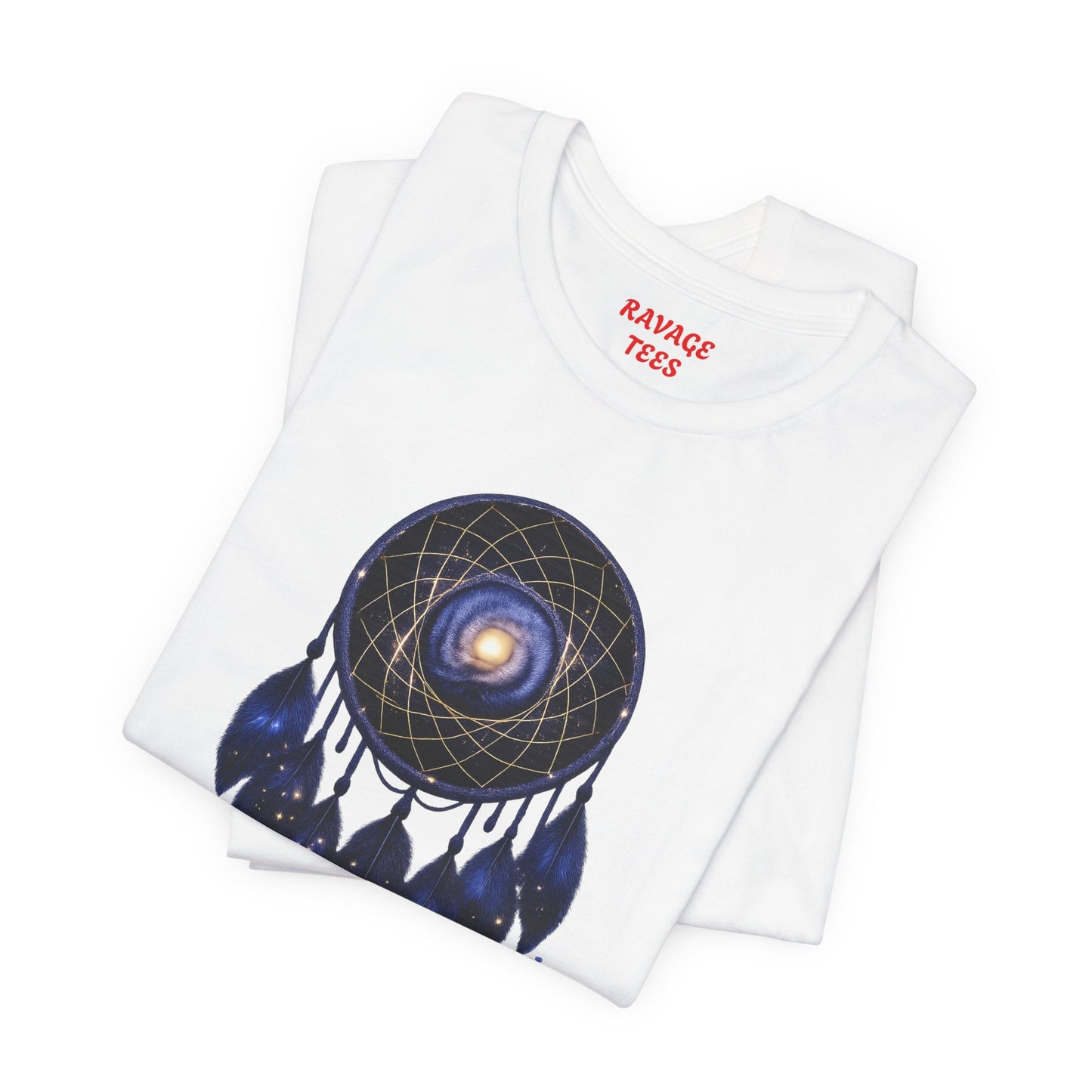 Dreamcatcher Galaxy T-Shirt — Mystical Cosmic Feather Tee