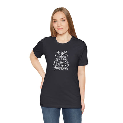 "Classy & Fabulous" Graphic Tee | Women's Fashion T-Shirt