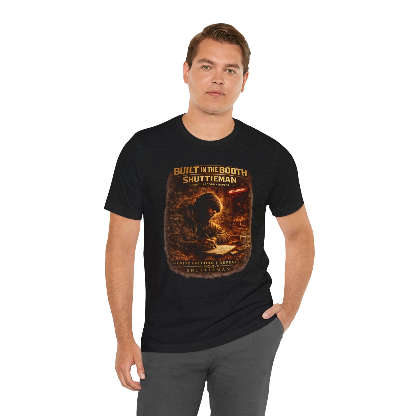 Built In The Booth Tee — Shutt1eman Recording Studio Graphic T‑Shirt