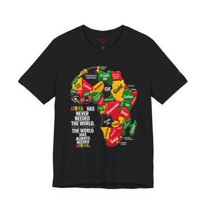 Africa Map “Africa Has Never Needed the World” Graphic Tee