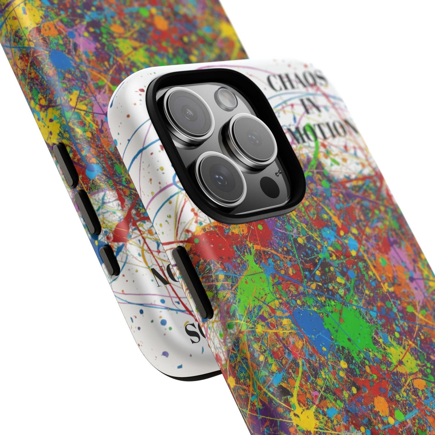 Vibrant Tough Phone Case with Abstract Design – Chaos in Motion Phone Case