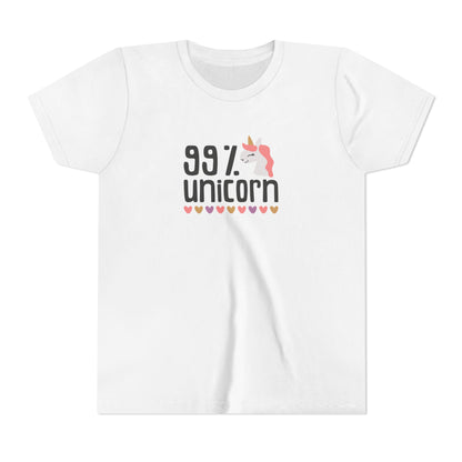 99% Unicorn Youth Tee - Fun & Whimsical Shirt for Kids
