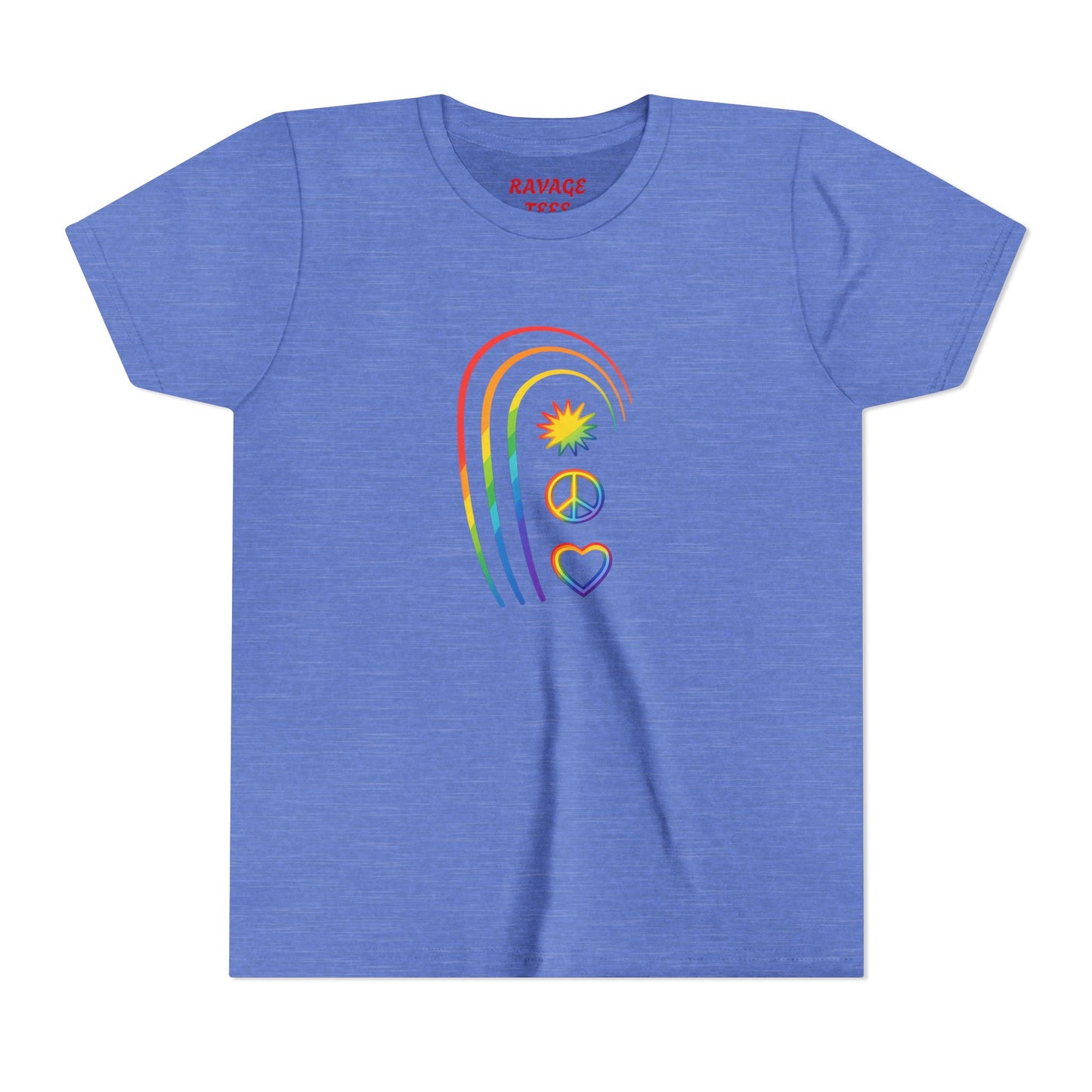 Youth Rainbow Peace & Love Tee