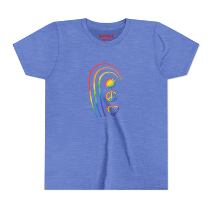 Youth Rainbow Peace & Love Tee