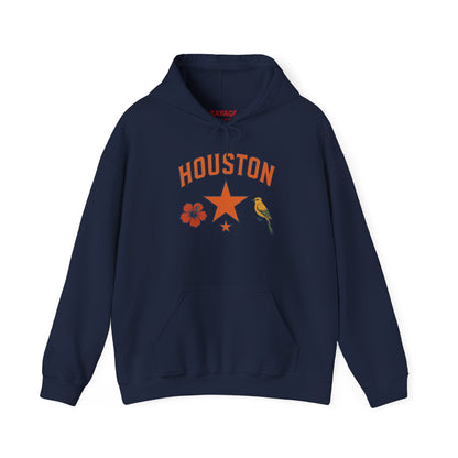 RAVAGE "HOUSTON" Vintage Hoodie | Retro Style Hooded Sweatshirt