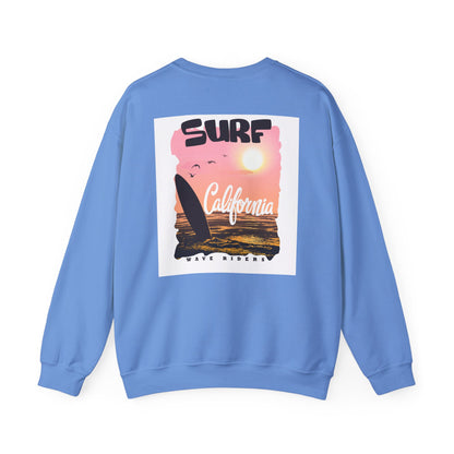 Surf Life Unisex Crewneck Sweatshirt | Beach Vibes, California Style, Perfect for Surfers