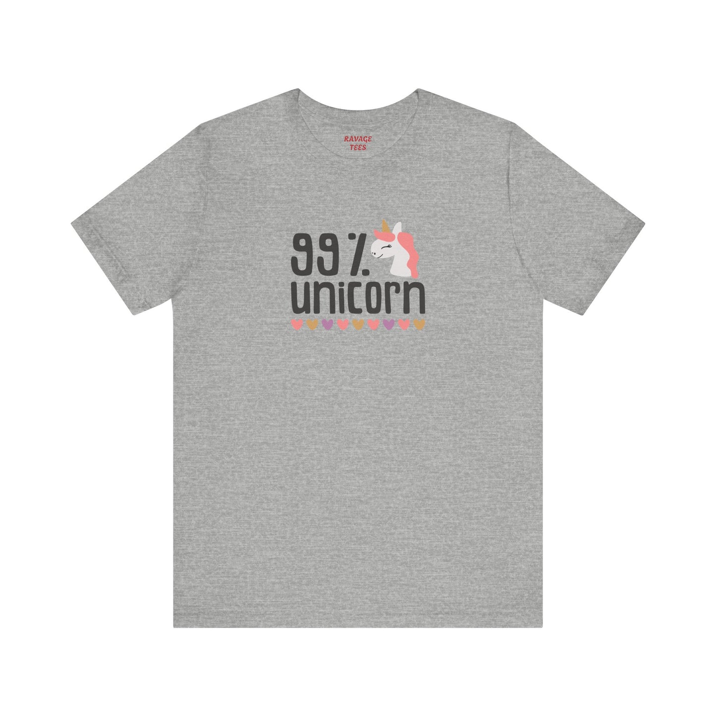 99% Unicorn Tee: Funny, Whimsical Graphic T-Shirt for All Ages