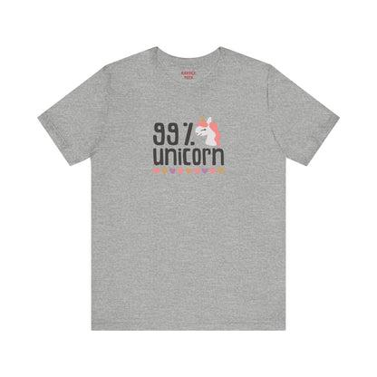 99% Unicorn Tee: Funny, Whimsical Graphic T-Shirt for All Ages