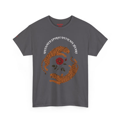 Black Tiger & Rose Graphic Tee