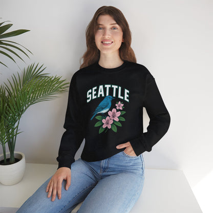 RAVAGE Seattle Vibe Unisex Crewneck Sweatshirt-Cozy Street wear