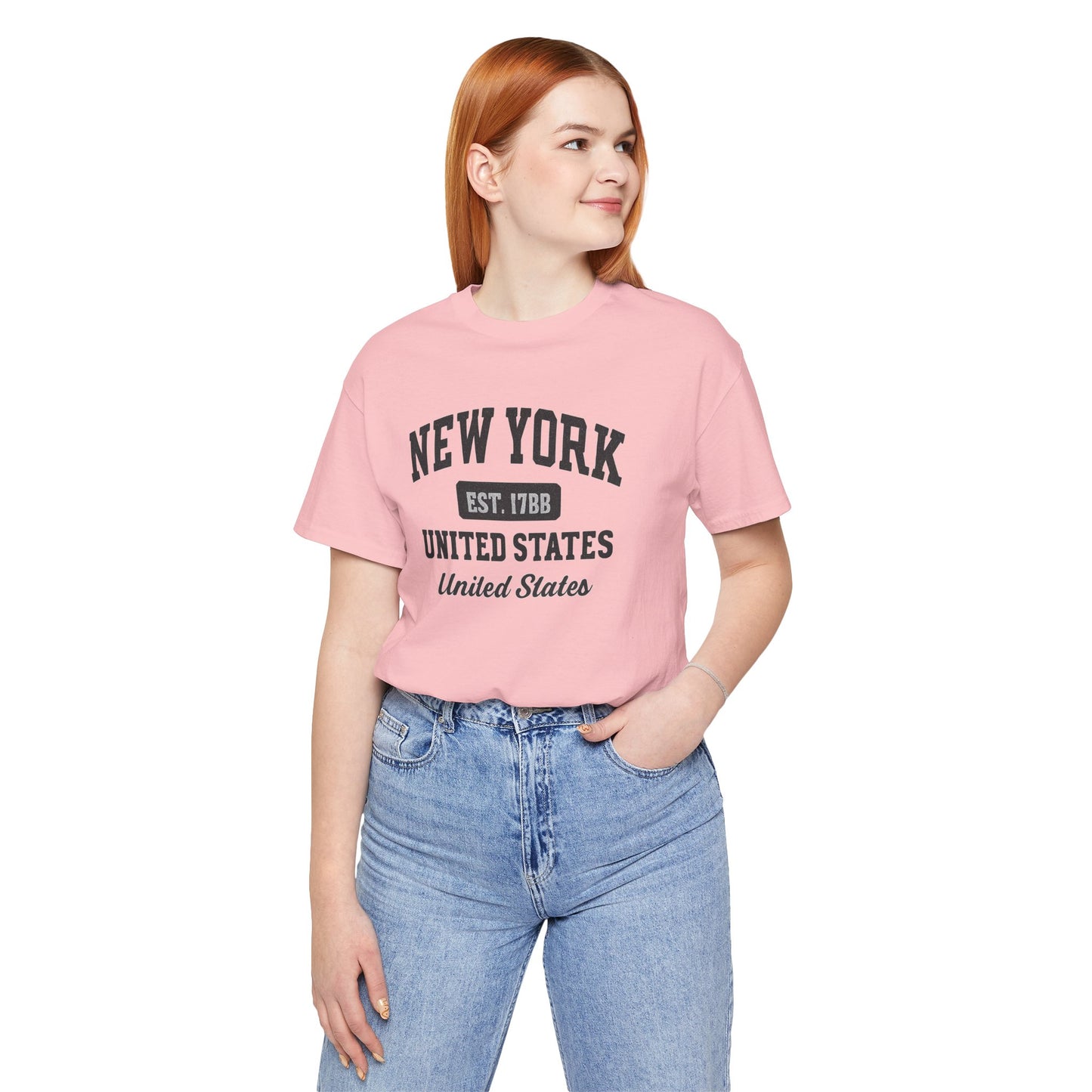 New York Vintage College T-Shirt – 'New York Est. 1788' Graphic Tee