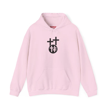 Calvary Cross Unisex Hoodie – Faith-Based Apparel, Christian Symbol Tee, Everyday Casual Wear, Inspirational Gift