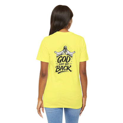 Faith Graphic Tee — 'God Got My Back' Christian T-Shirt
