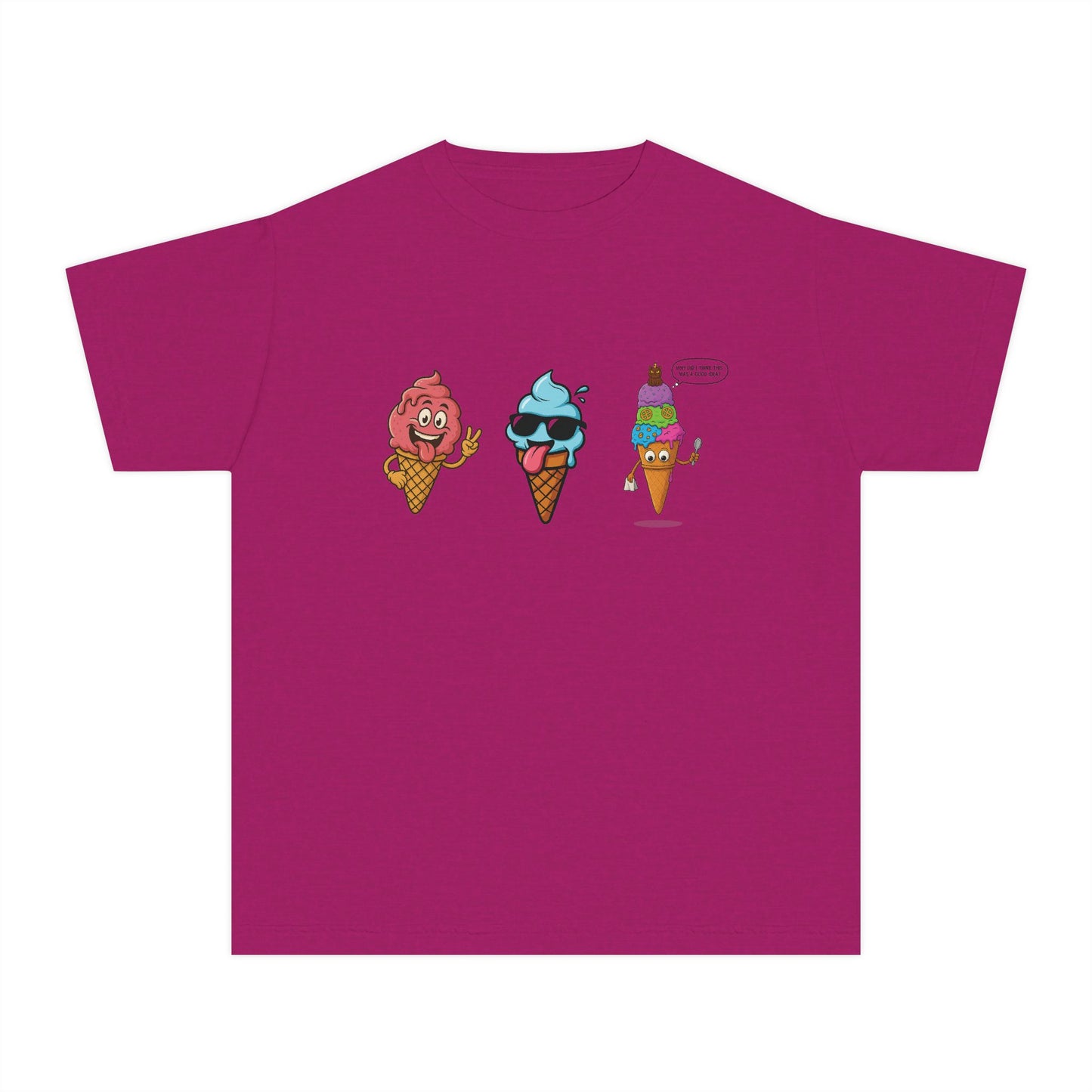 Cool Ice Cream Youth Tee: Fun Midweight Summer T-Shir
