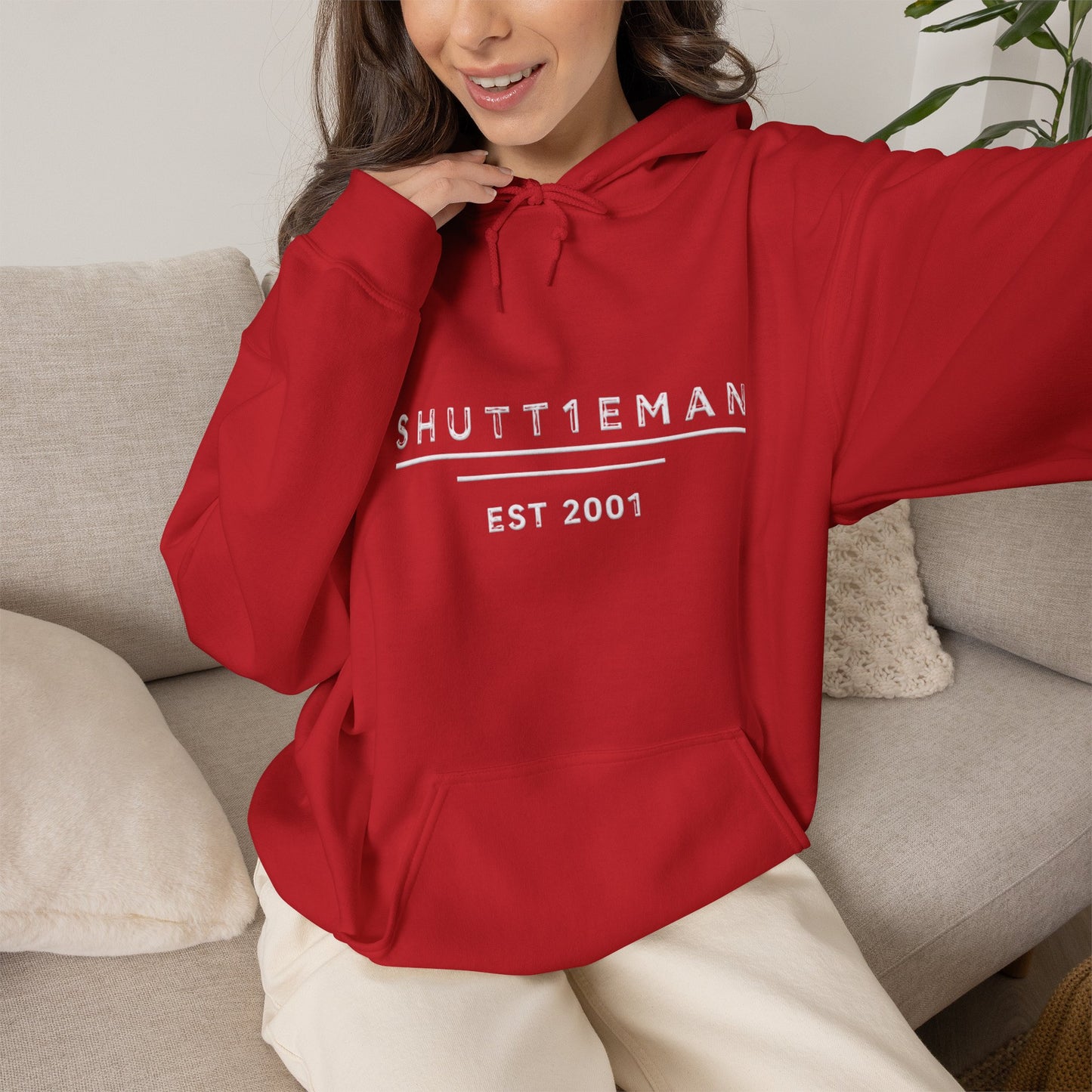 Shutt1eman Est. 2001 Hoodie — Minimal Vintage Logo Pullover