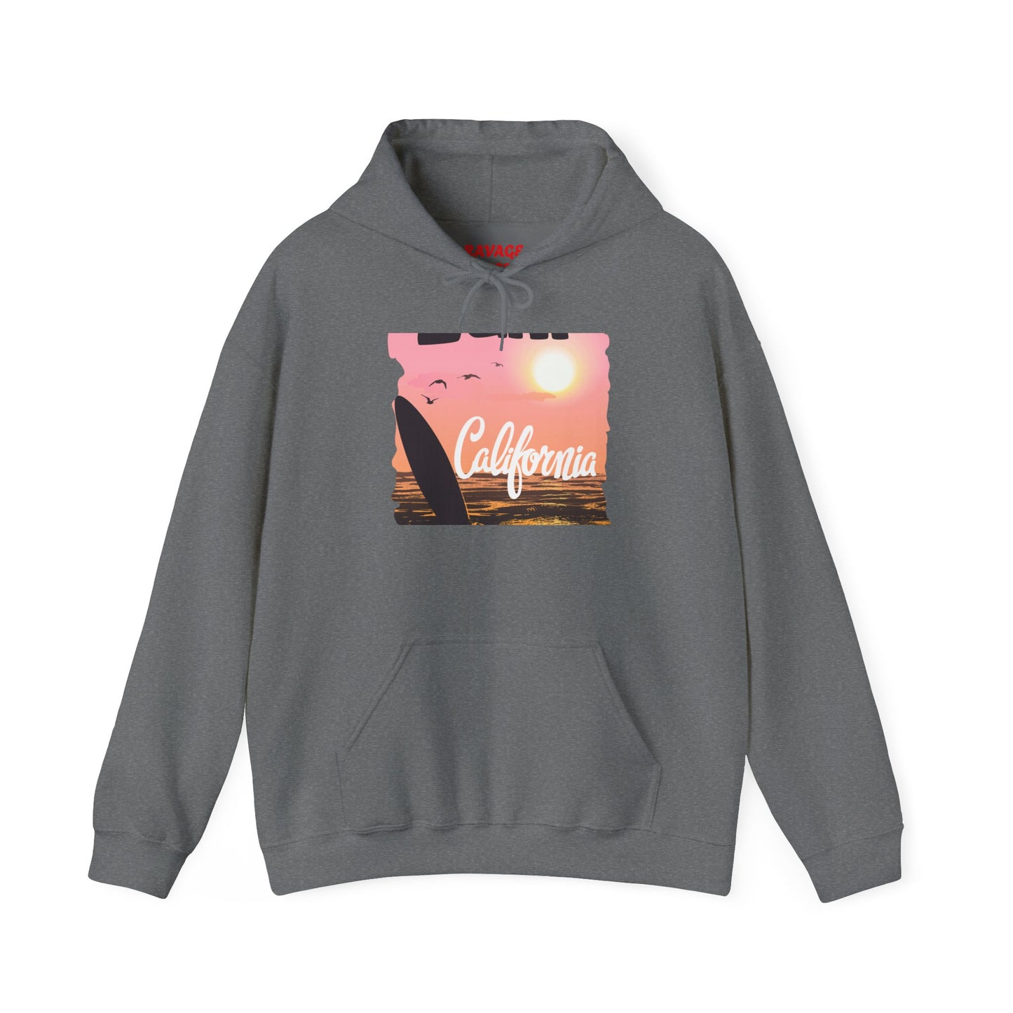 California Sunset Hoodie, Surfing Sweatshirt, Summer Vibes Apparel
