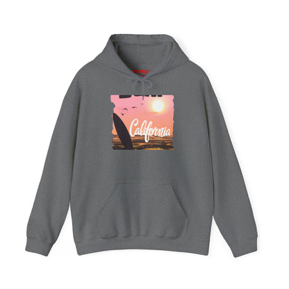 California Sunset Hoodie, Surfing Sweatshirt, Summer Vibes Apparel