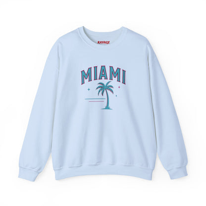 RAVAGE Miami City Vibe Unisex Crewneck Sweatshirt