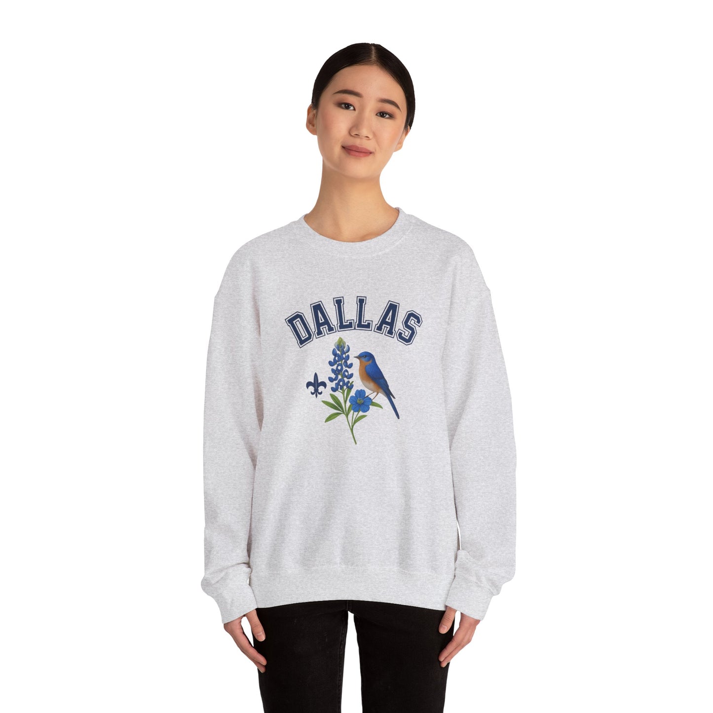 RAVAGE Dallas Vibe Unisex Crewneck Sweatshirt-Cozy Street Wear
