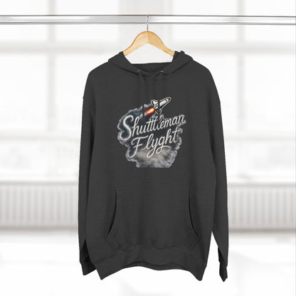 Shuttleman Flight Hoodie — Retro Rocket Pilot Graphic Hoodie
