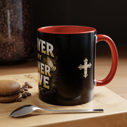 Prayer Is My Power Move Coffee Mug — Christian Faith 11/15oz Accent Mug