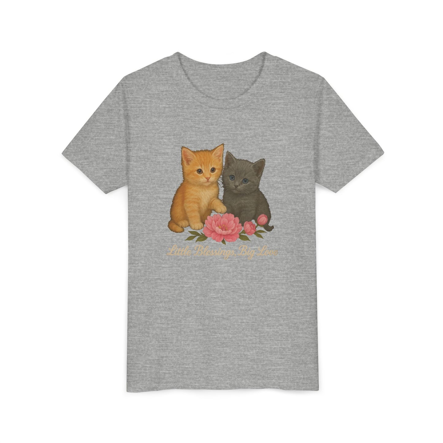 Adorable Kitten Youth Tee - Cute Cat Tee for Kids