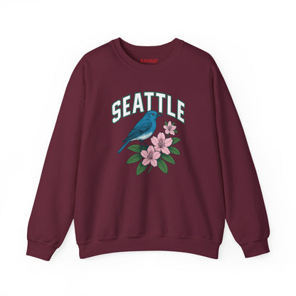 RAVAGE Seattle Vibe Unisex Crewneck Sweatshirt-Cozy Street wear