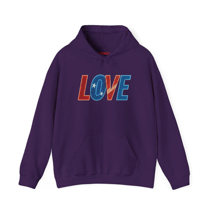 Unisex Hooded Sweatshirt with 'LOVE' Design - Cozy Gift for Friends, Valentine's Day, Casual Wear, Relaxation, Everyday Use