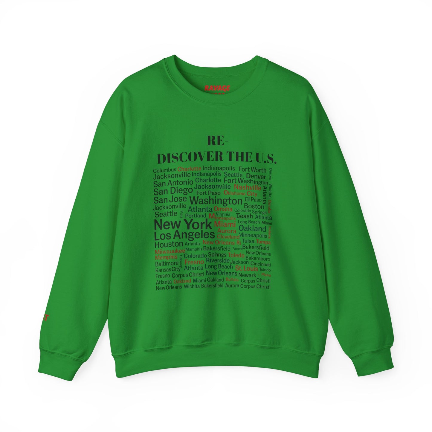Re-Discover the U.S. Travel Enthusiast Sweatshirt, Cozy Crewneck, Explore America, Casual Wear